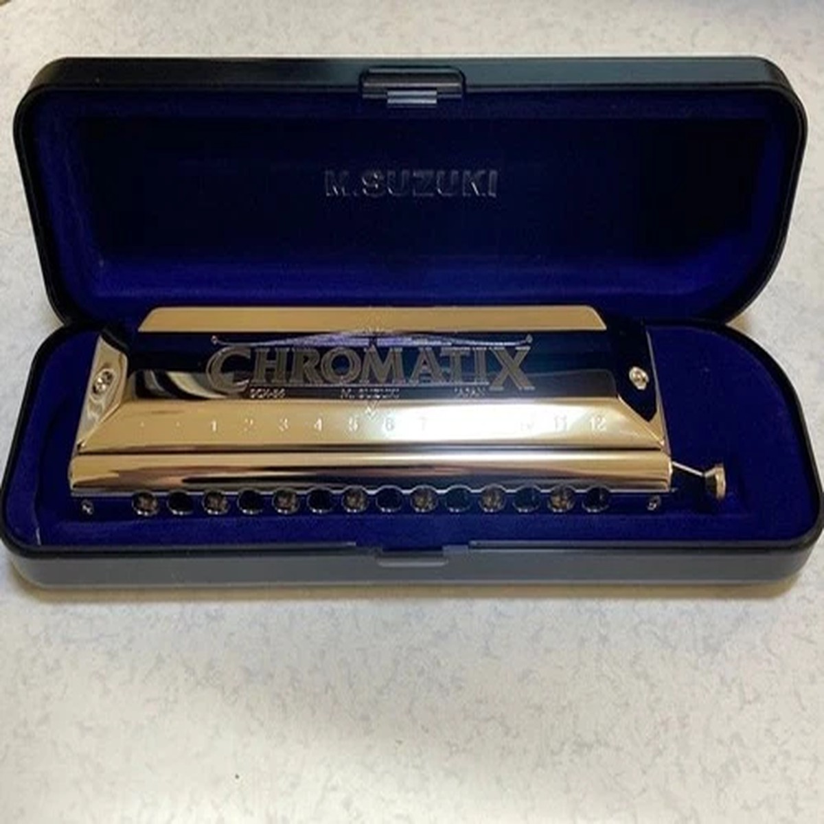 [ MINT ] M. SUZUKI Chromatix SCX-56 v2 14 hole Harmonica From Japan