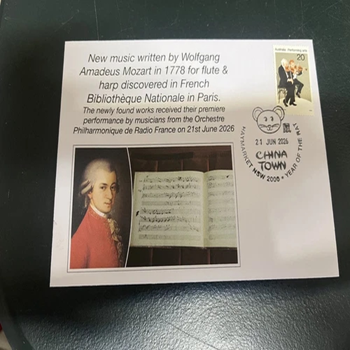 (2836) 21-6-2026 - New MOZART music for flute & harp found in Paris Library (A)